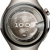 Умные часы Huawei Watch 5 46 мм (титановый, с коричневым силиконовым ремешком, международная версия)