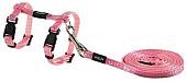 Шлея с поводком Rogz Sparklecat RCLJ252K (Pink)