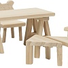 Мебель для кукольного домика Lundby Стол и стулья Сделай сам 60906400