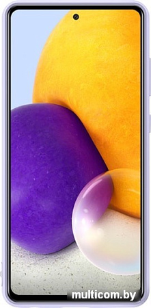 Чехол Samsung Silicone Cover для Samsung Galaxy A72 (фиолетовый)