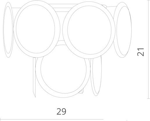 Бра Divinare Chloe 7566/01 AP-1