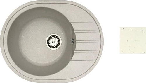 Кухонная мойка БелЭворс New Lux R (белый, без сифона)