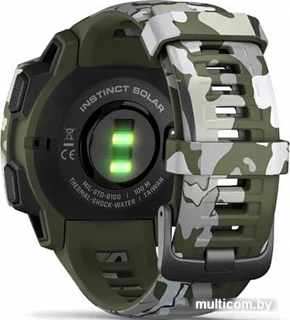 Умные часы Garmin Instinct Solar Camo Edition (лишайник)