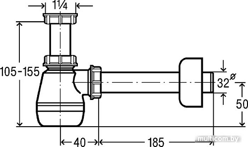 Сифон Viega 120337