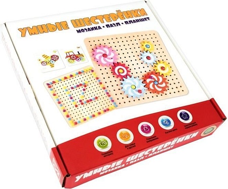 Мозаика/пазл Анданте Бизиборд. Умные шестеренки RDI-D083а