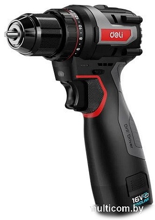 Дрель-шуруповерт Deli EDE-DZ16-1D2 (с 2-мя АКБ)