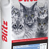 Сухой корм для кошек Blitz Sensitive Turkey Adult Sterilised All Breeds (для стерилизованных с индейкой) 10 кг