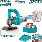 Полировальная машина Total TAPLI20181 (с 1-им АКБ, сумка)