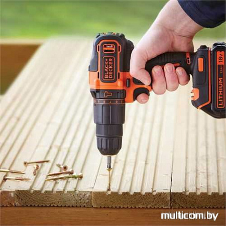 Дрель-шуруповерт Black & Decker BDCHD18KB