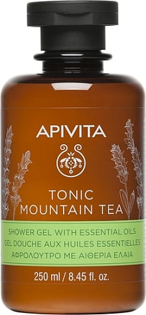 Косметика по уходу за телом APIVITA Гель для душа тонизирующий горный чай 250 мл