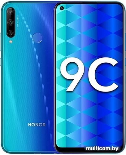 Смартфон HONOR 9С AKA-L29 4GB/64GB (ярко-голубой)