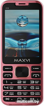 Мобильный телефон Maxvi X10 (розовый)