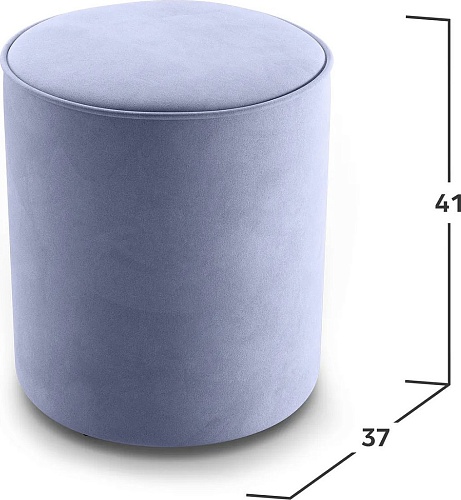 Пуфик Mio Tesoro 132 (светло-серый Velutto 49)