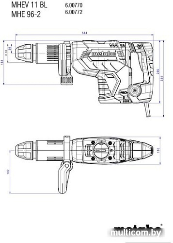 Отбойный молоток Metabo MHEV 11 BL 600770500