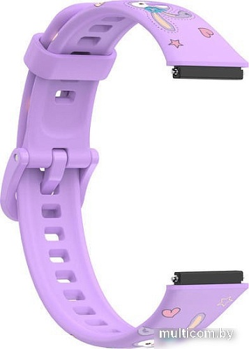 Ремешок Rumi силиконовый для Huawei Band 7 Rabbit cartoon