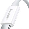 Кабель Baseus Superior Series 2 USB4 Full-Function Fast Charging Cable 240W USB Type-C - USB Type-C (1 м, белый)