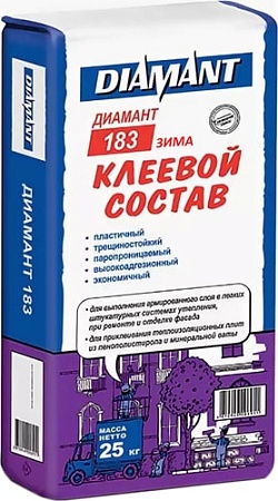 Клеевой состав для теплоизоляции Diamant 183 Зима (25 кг)