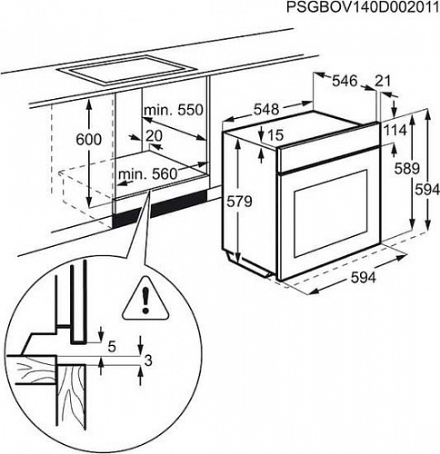 Духовой шкаф Electrolux OPEA7553X