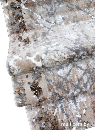 Ковер для жилой комнаты Bossan Nizza 2609C-KGRI-KREM 1.2x1.7 м