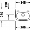 Умывальник Duravit D-Code 36x27