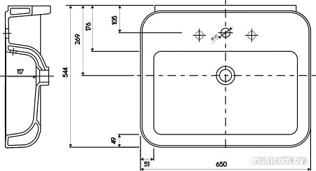 Умывальник Kolo Ego K11165000