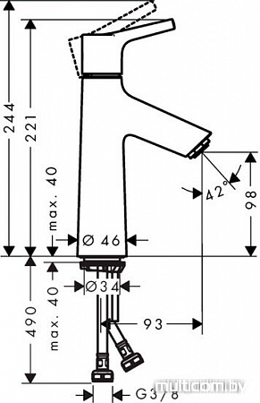 Смеситель Hansgrohe Talis S [72021000]