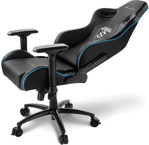 Кресло Sharkoon Shark Skiller SGS4 BK/BU (черный/синий)