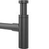 Сифон Wellsee Drainage System 182120001 (сифон, донный клапан, матовый черный)