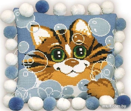 Набор для вышивания Риолис Подушка Кот 386