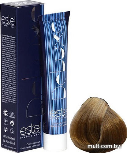 Estel Professional De Luxe 8/13 светло-русый пепельно-золотистый