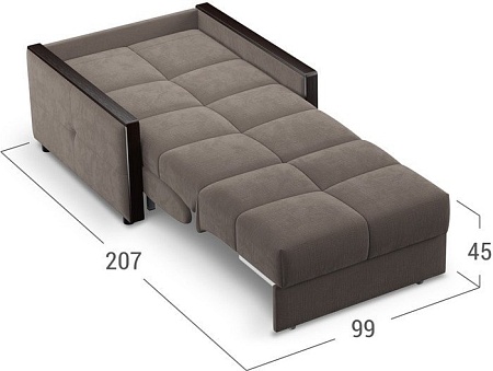 Кресло-кровать Moon Trade Мадрид 125 003743 (коричневый)