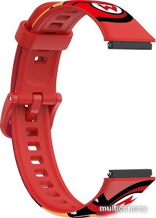 Ремешок Rumi силиконовый для Huawei Band 7 Super Mario