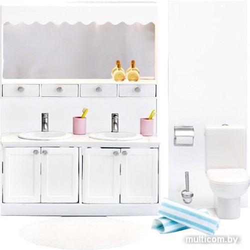 Мебель для кукольного домика Lundby Ванная с 2 раковинами 60208800