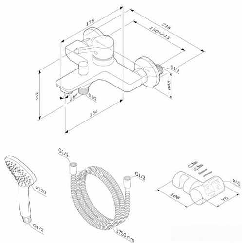 Смеситель AM.PM X-Joy S F85B15000