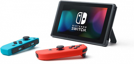 Игровая приставка Nintendo Switch + The Legend of Zelda: Breath of the Wild (красный/синий)