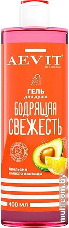 Librederm Гель для душа Aevit Бодрящая свежесть Апельсин и масло авокадо 400мл