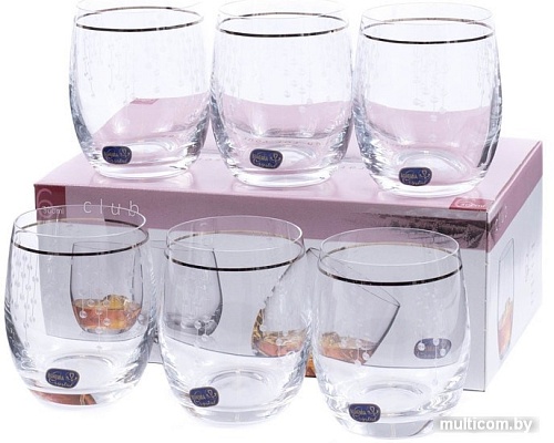 Набор стаканов для воды и напитков Bohemia Crystal Club 25180/Q9103/300