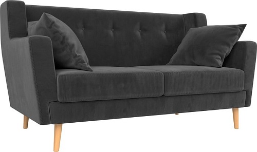 Диван Mebelico Брайтон 2 (велюр, серый)