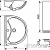 Умывальник Оскольская керамика Престиж 63.5x46.5 (черный)