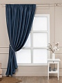 Штора Ника Зварико блэкаут 888250-20 2x2.5 м (синий)