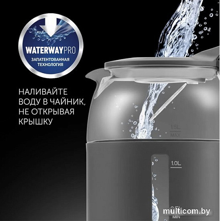 Электрический чайник Polaris PWK 1563CGL Water Way Pro (графитовый)