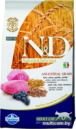 Корм для кошек Farmina N&D Low Grain Cat Lamb & Blueberry 10 кг