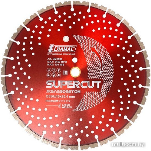 Отрезной диск алмазный Diamal DMA15S400