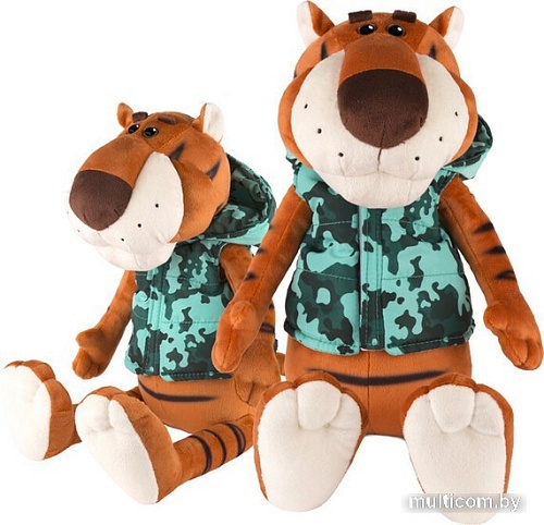 Классическая игрушка Maxitoys Luxury Тигр Федя в жилетке милитари MT-MRT022117-25