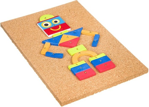 Мозаика/пазл Bondibon Мозаика с гвоздями и молоточком Роботы ВВ3408