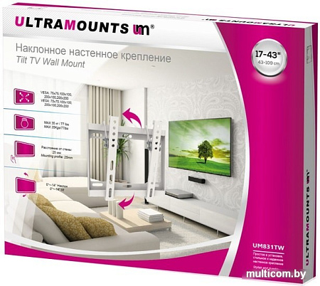 Кронштейн Ultramounts UM831TW (белый)
