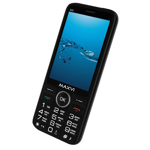 Кнопочный телефон Maxvi B35 (черный)