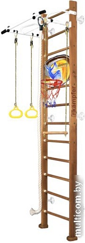 Детский спортивный комплекс Kampfer Helena Wall Basketball Shield №2 (3 м, ореховый/белый)