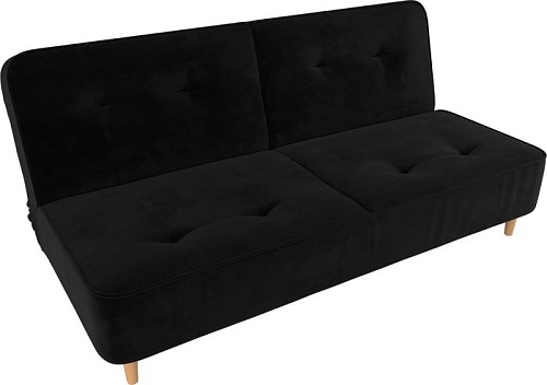 Диван Mebelico Портленд 108742 (БНП, велюр, черный)