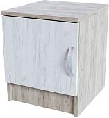 Тумба Стендмебель Бася ТБ-551 (дуб крафт белый/дуб крафт серый)